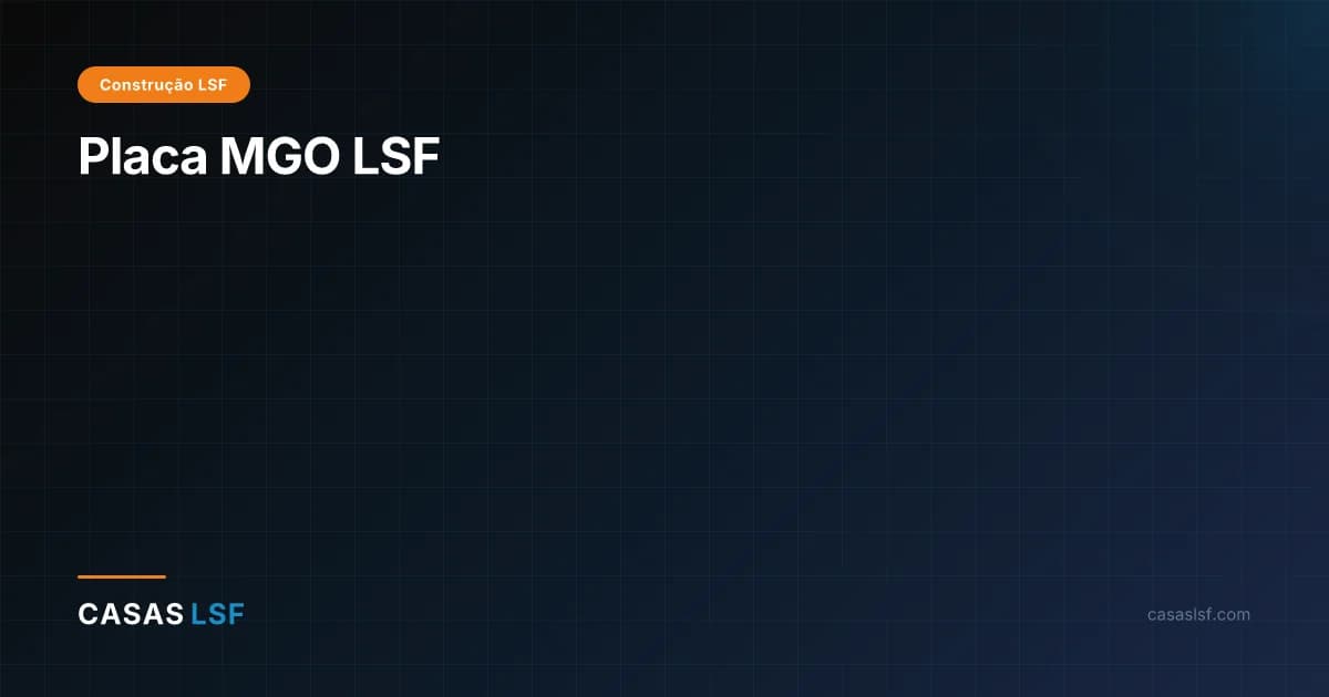 Placa MGO LSF