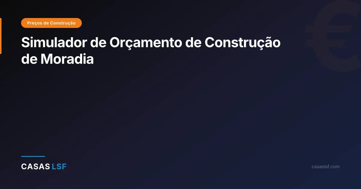 Simulador de Orçamento de Construção de Moradia